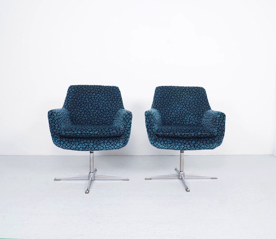 Image 1 of 2 cocktail swivel chairs, 1960s