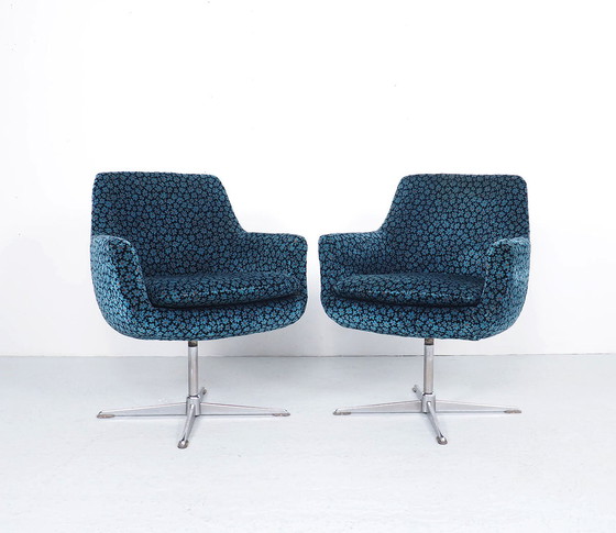 Image 1 of 2 cocktail swivel chairs, 1960s