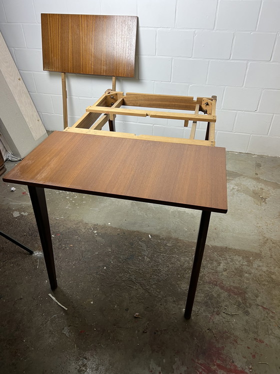 Image 1 of Mid century extendable dining table mahjongg vlaardingen