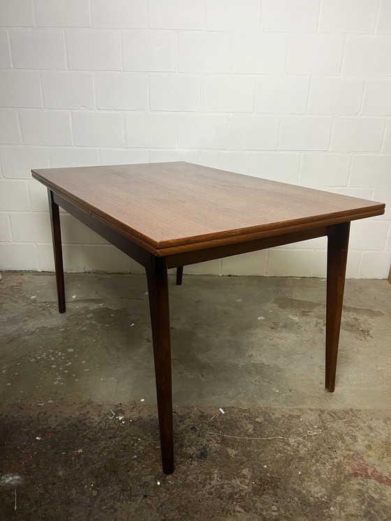 Image 1 of Mid century extendable dining table mahjongg vlaardingen