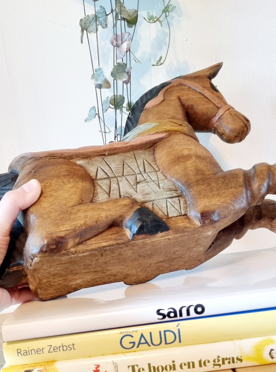 Image 1 of Caballo de madera antiguo