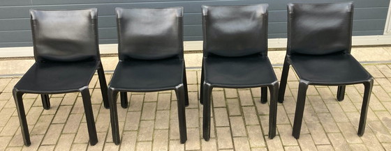 Image 1 of 4x Cassina CAB Chairs Mario Bellini