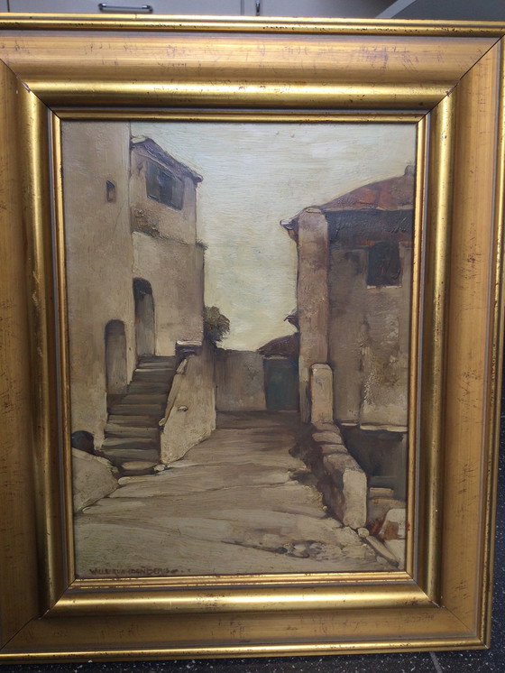 Image 1 of Willem van den Berg Rue de Limone, peinture