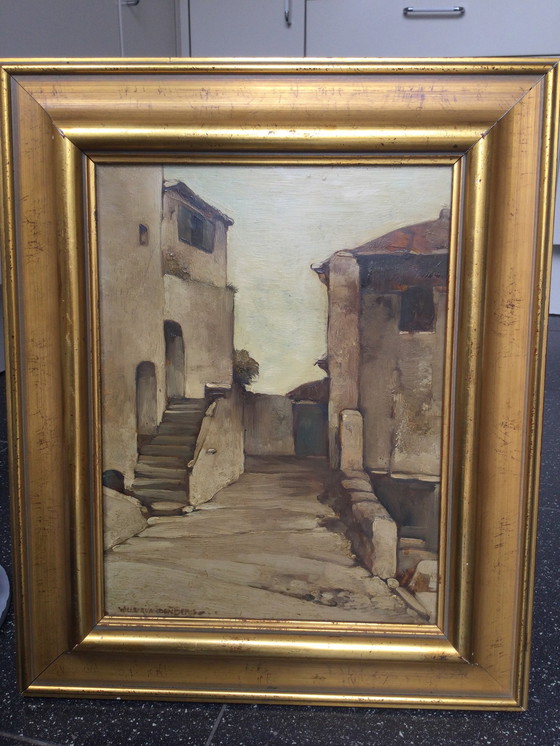 Image 1 of Willem van den Berg Rue de Limone, peinture