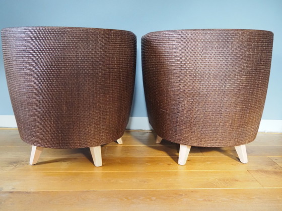 Image 1 of 2xPierantonio Bonacina club chairs