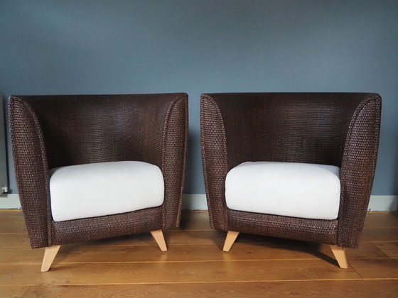 Image 1 of 2xPierantonio Bonacina club chairs