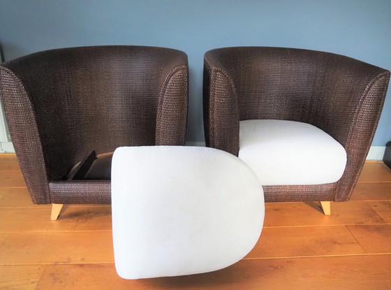 Image 1 of 2xPierantonio Bonacina club chairs