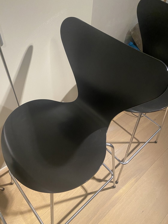 Image 1 of Tabourets de bar papillon Fritz Hansen