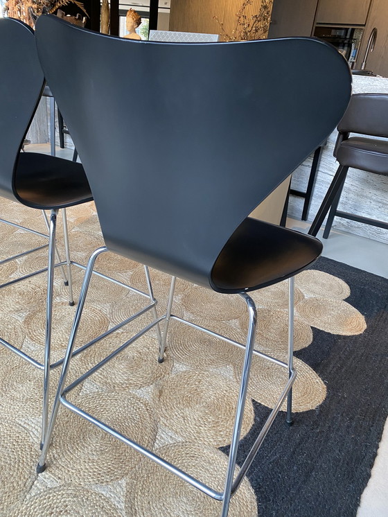 Image 1 of Fritz Hansen butterfly bar stools