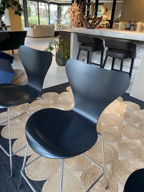 Image 1 of Fritz Hansen butterfly bar stools