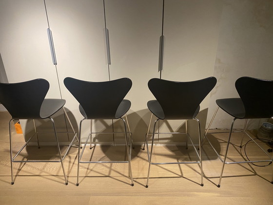 Image 1 of Fritz Hansen butterfly bar stools