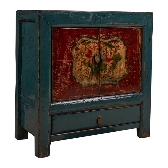 Image 1 of Chinese cabinet with painting