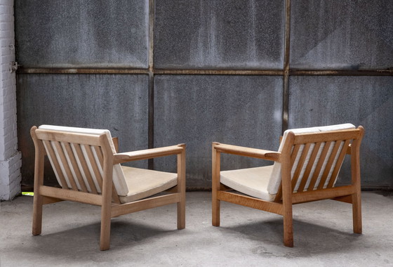 Image 1 of 2x Børge Mogensen armchair Model 227 by Fredericia, 1960s Denmark