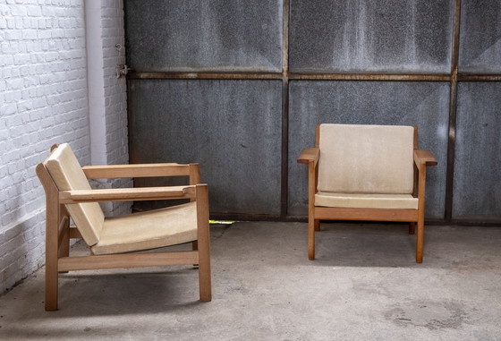 Image 1 of 2x Børge Mogensen armchair Model 227 by Fredericia, 1960s Denmark