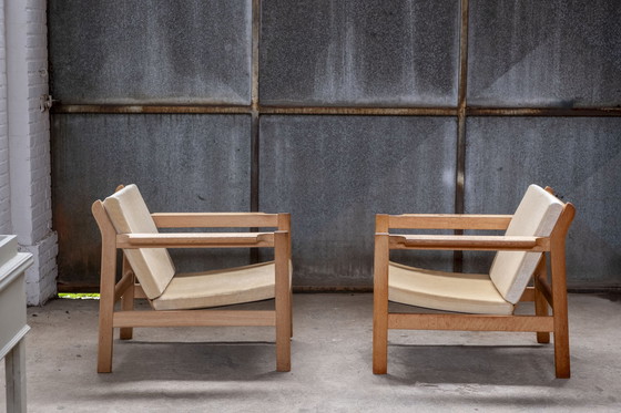 Image 1 of 2x Børge Mogensen armchair Model 227 by Fredericia, 1960s Denmark