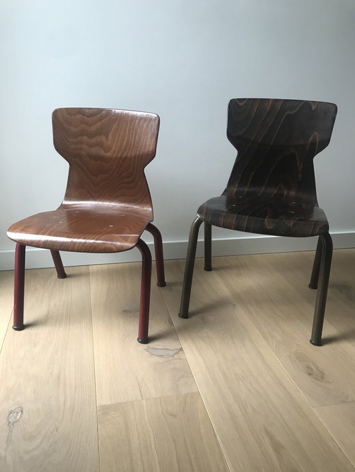 2x Silla industrial OBO Eromes Pagholz