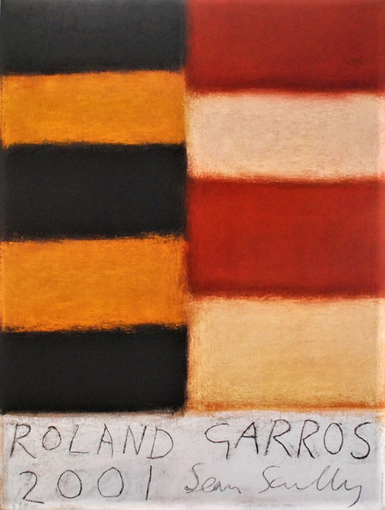 Image 1 of Sean Scully (1945-) Color Offset Roland Garros 2001.