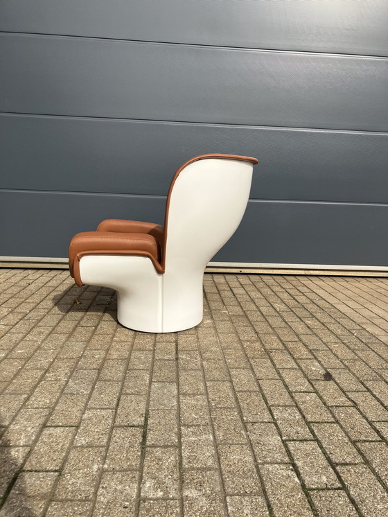 Image 1 of Joe Colombo Elda Chair Cognac/ White