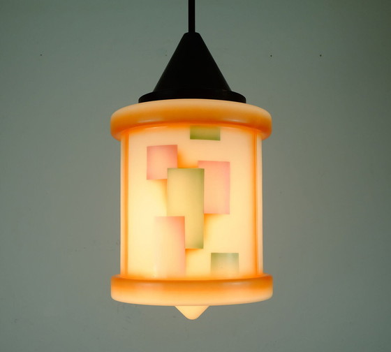 Image 1 of Art déco glass pendant light