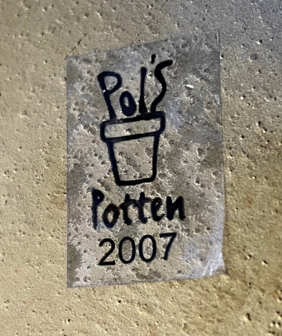 Image 1 of Pols Potten - Vaso in ceramica a forma di prodotti per la pulizia - Color oro - Design olandese