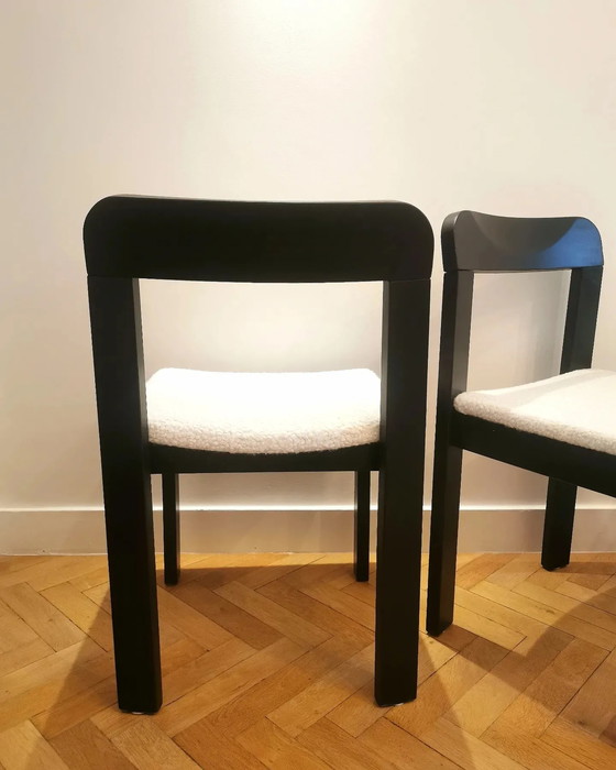 Image 1 of X6 dining chairs in wood