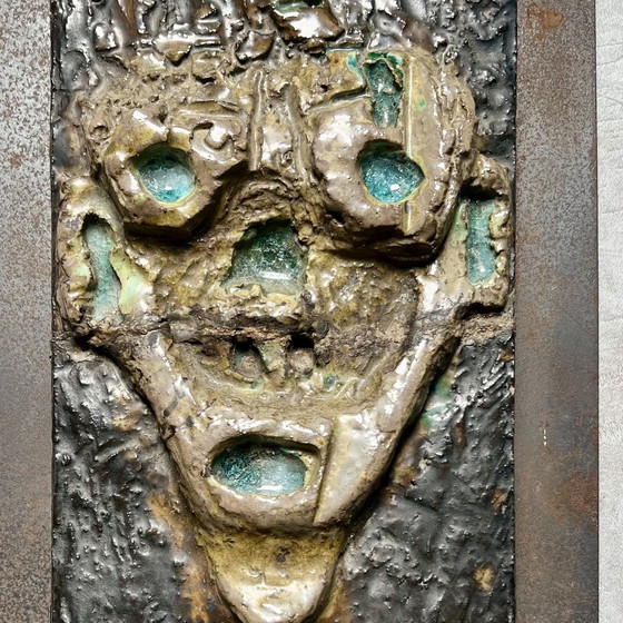 Image 1 of Brutalist plaque/ wall sculpture