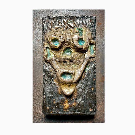 Image 1 of Brutalist plaque/ wall sculpture