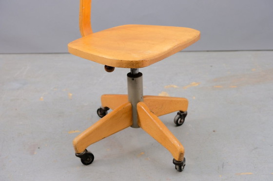 Image 1 of German wooden chair from Federdreh, 1960s