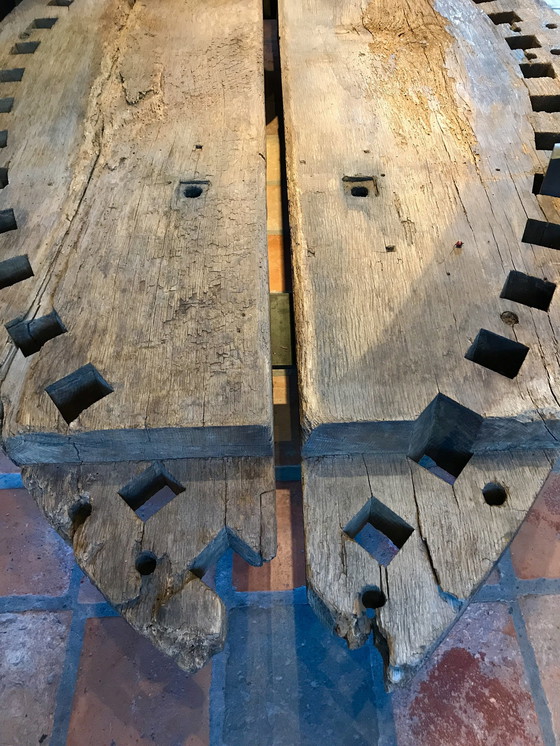 Image 1 of Authentic grain mill coffee table