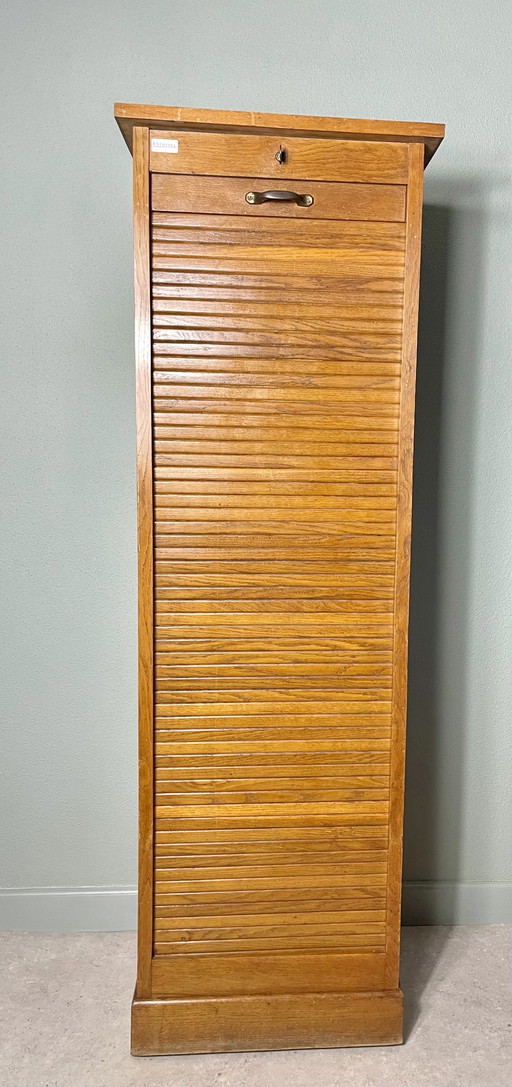 Art deco roller shutter cabinet