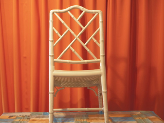 Image 1 of Vintage Jonathan Adler Chinoi Chippendale Bamboo Chair