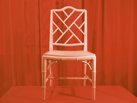 Image 1 of Vintage Jonathan Adler Chinoi Chippendale Bamboo Chair