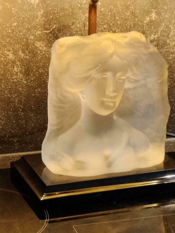 Image 1 of Maison le Dauphin glass woman's head