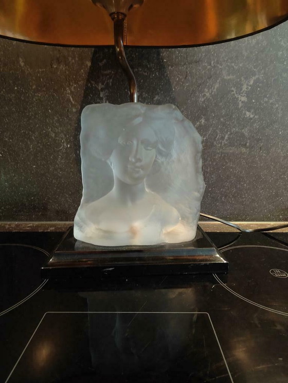 Image 1 of Maison le Dauphin glass woman's head