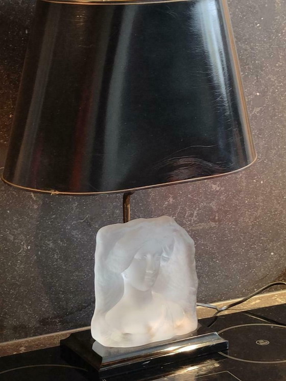 Image 1 of Maison le Dauphin glass woman's head