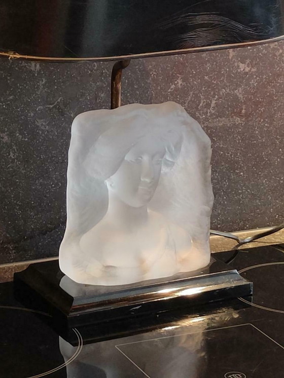 Image 1 of Maison le Dauphin glass woman's head