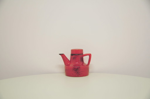 red West Germany teapot