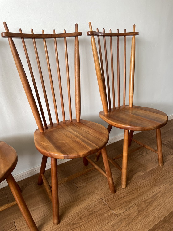 Image 1 of 4x De Ster Gelderland dining room chair