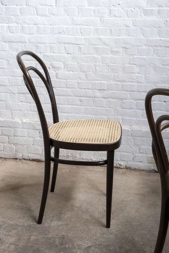 Image 1 of Set of 6 Thonet 214 and 214F Chairs