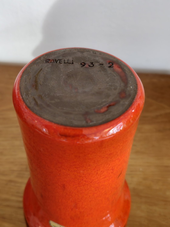 Image 1 of Vase Vintage Orange Jaap Ravelli Années 60