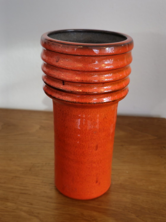 Image 1 of Vase Vintage Orange Jaap Ravelli Années 60