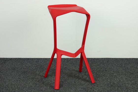 Image 1 of Barstool Plank Miura Red