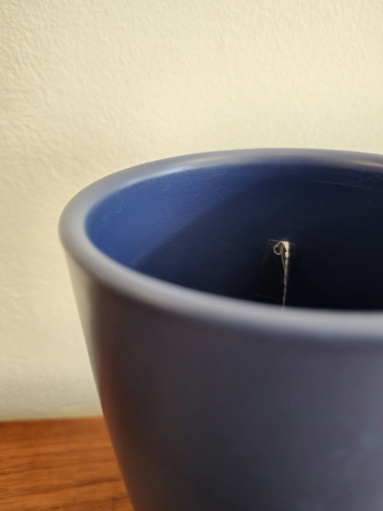 Image 1 of Vintage West Germany Blue Vase