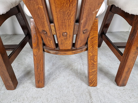 Image 1 of 6x Vintage brutalist dining chair
