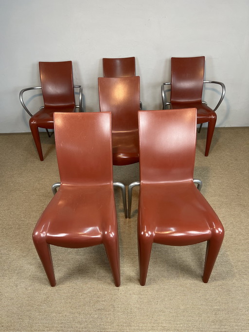 6x Philippe Stark Louis 20 dining chair