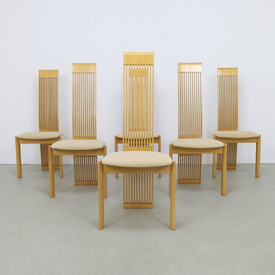 Image 1 of 6x Postmodern Dining Chair by Pietro Constantini, 1980s