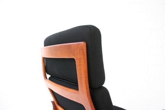 Image 1 of Glostrup Mid-Century Danish Teak Lounge Chair attributed to Illum Wikkelso, new cover, new straps