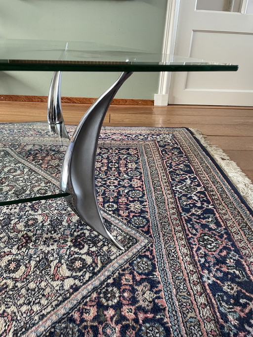 Table basse vintage "aileron de requin