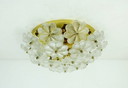 Plafonnier à motifs floraux en verre, style années 1960, Ernst Palme, modèle 1/1207