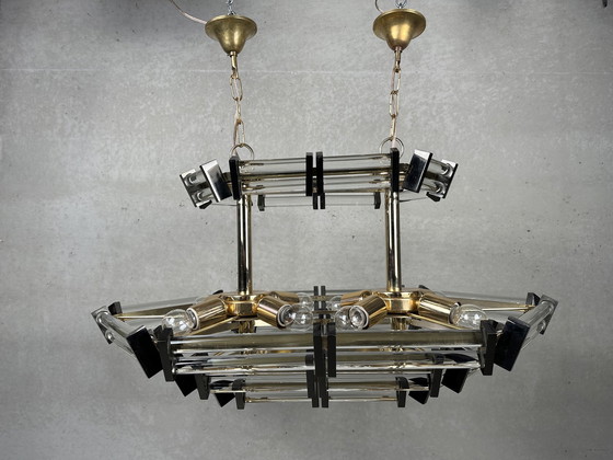 Image 1 of Lampadario di cristallo italiano d'epoca